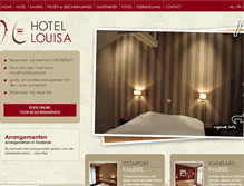 Tablet Screenshot of hotellouisa.be